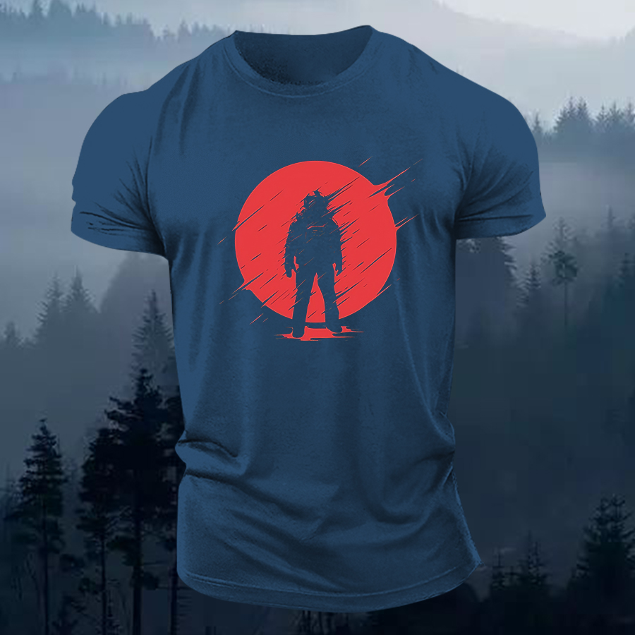 Astronaut Printed Men's T-shirt-Forestso