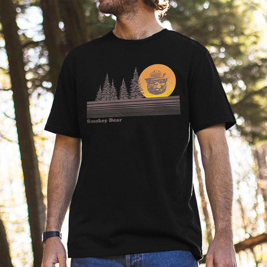 Smokey Bear Printed Men's T-shirt