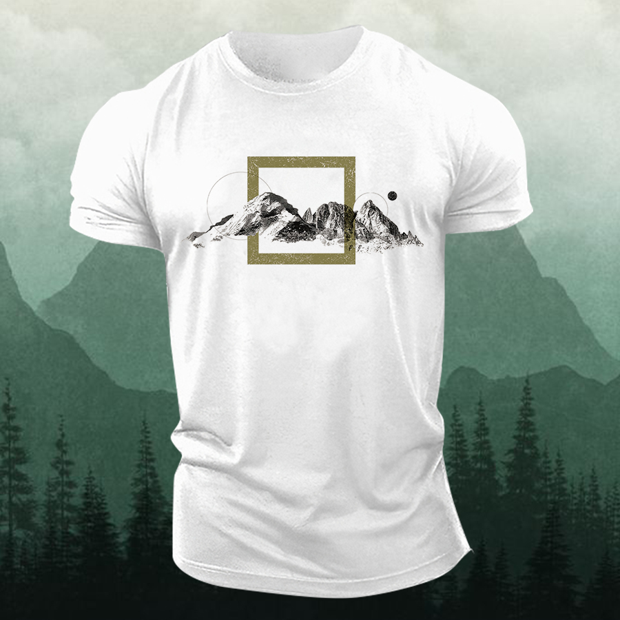 Mountain Range Printed Men's T-shirt