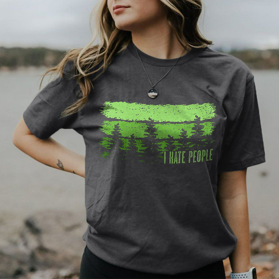 I Hate People Printed Women's T-shirt