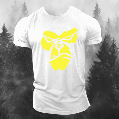 Angry APE Printed Men's T-shirt-Forestso