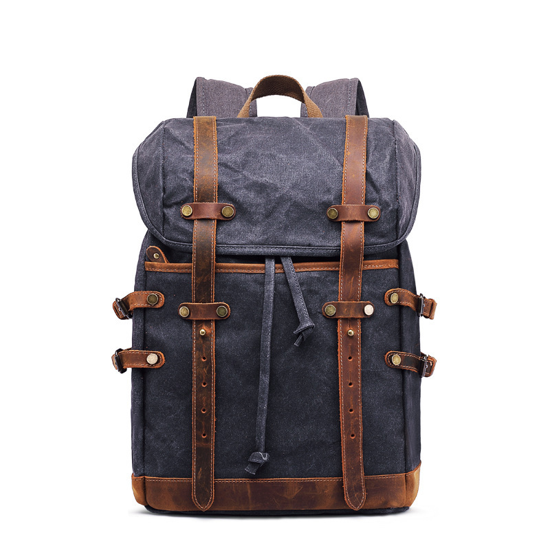 Waxed Canvas Mountaineering Outdoor Backpack