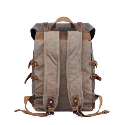 Waxed Canvas Mountaineering Outdoor Backpack
