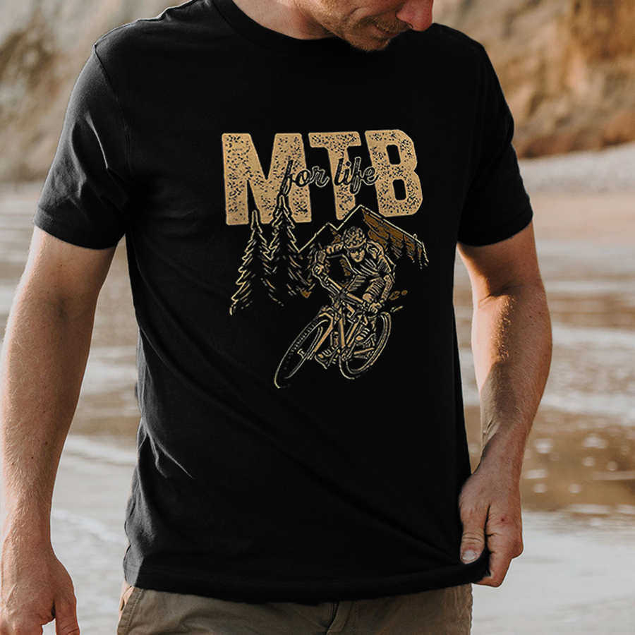 Mtb Bon Like Printed Men's T-shirt-Forestso