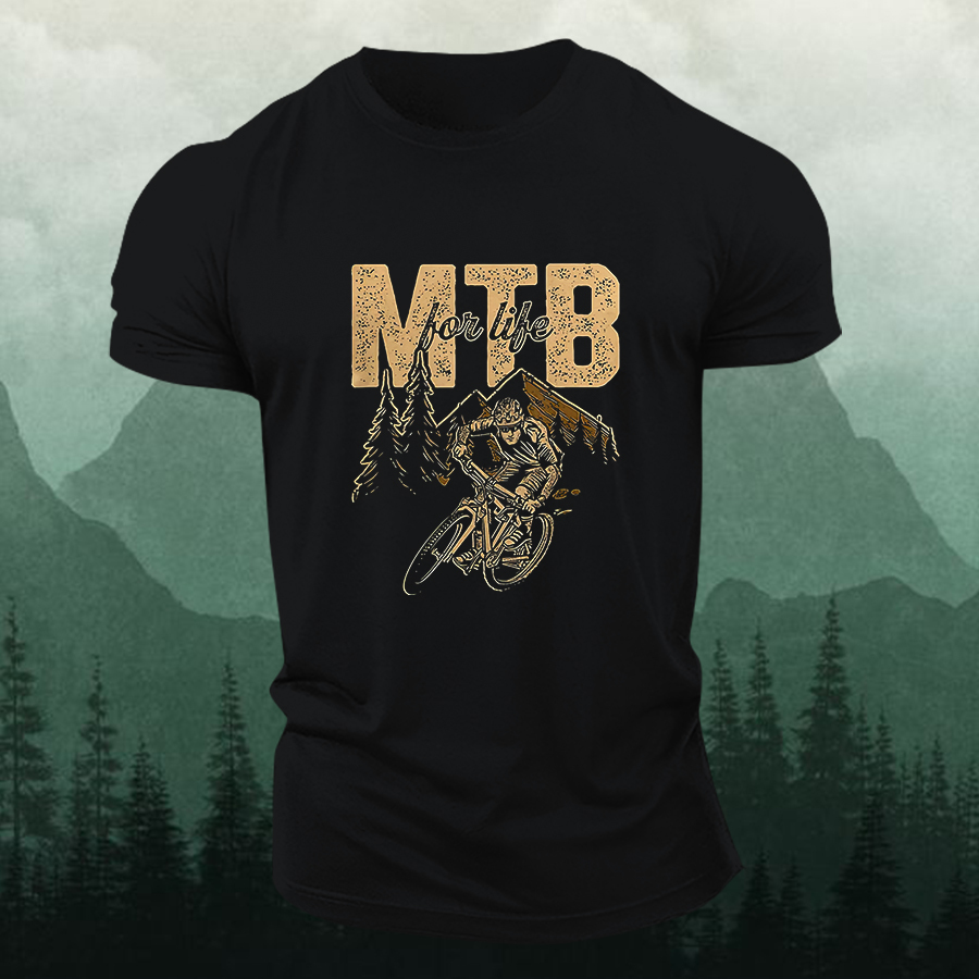 Mtb Bon Like Printed Men's T-shirt-Forestso