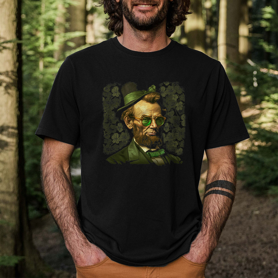 Celebrate St. Patrick's Day Printed Men's T-shirt-Forestso