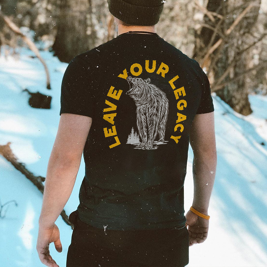 Leave Your Legacy Printed Men's T-shirt-Forestso