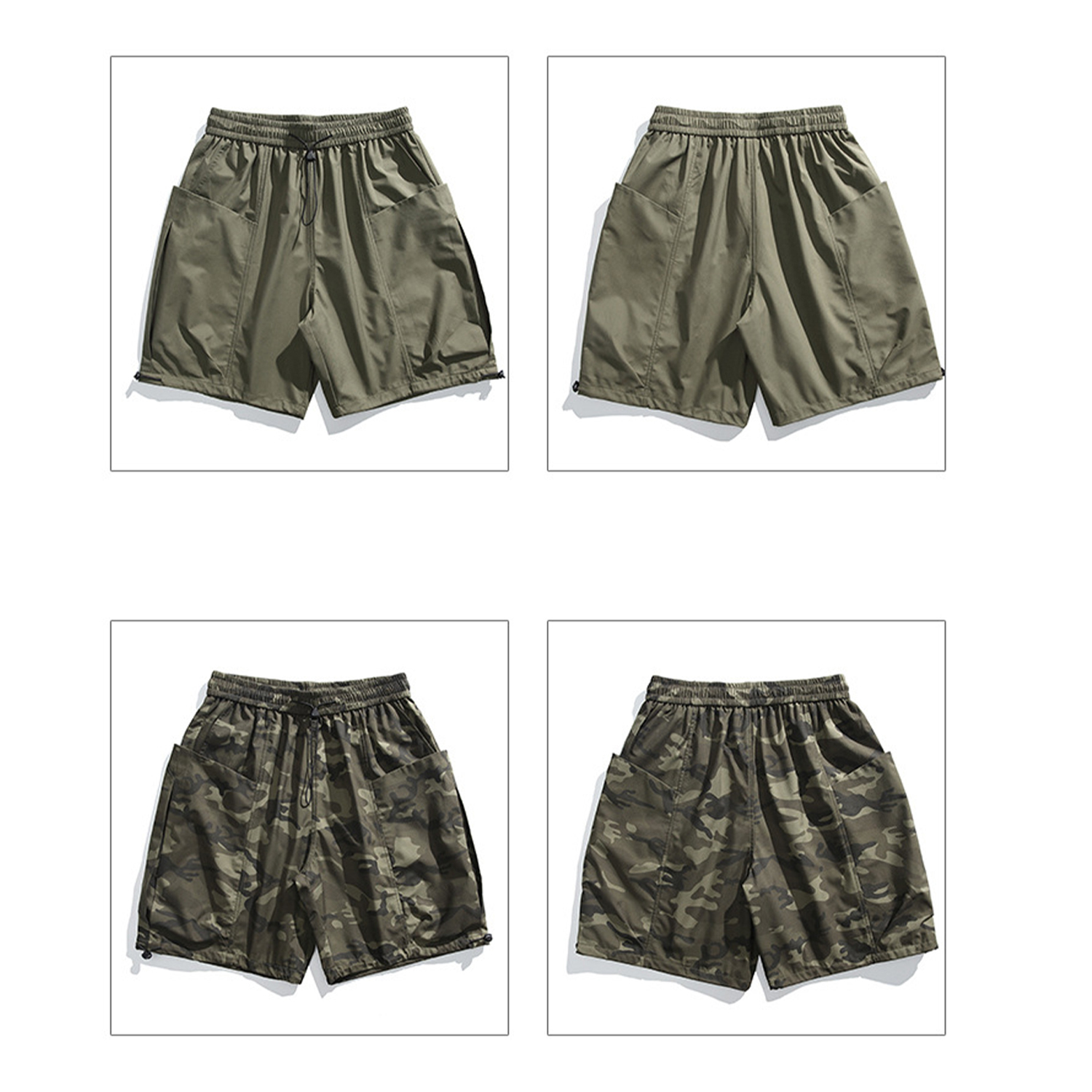Summer Outdoor Casual Breathable Camouflage Wind Travel Shorts Image - 9