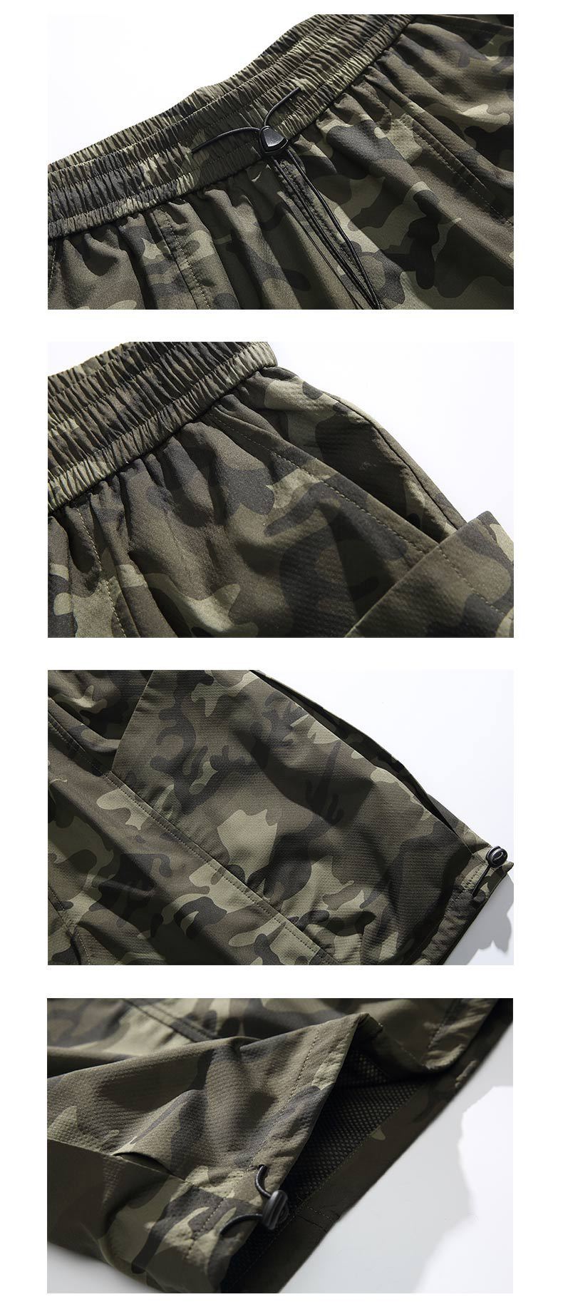 Summer Outdoor Casual Breathable Camouflage Wind Travel Shorts Image - 12