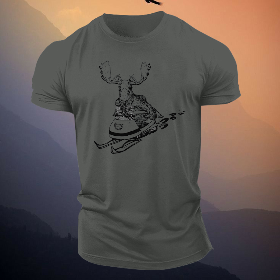 Moose Joyride Printed Men's T-shirt Image - 3