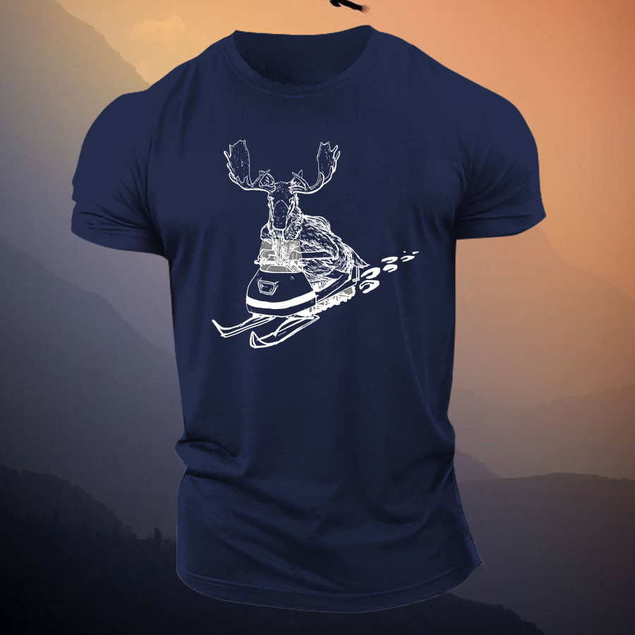 Moose Joyride Printed Men's T-shirt Image - 8