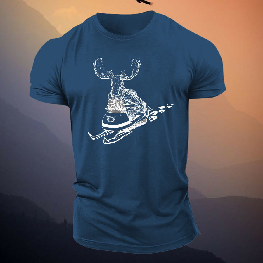 Moose Joyride Printed Men's T-shirt Image - 9