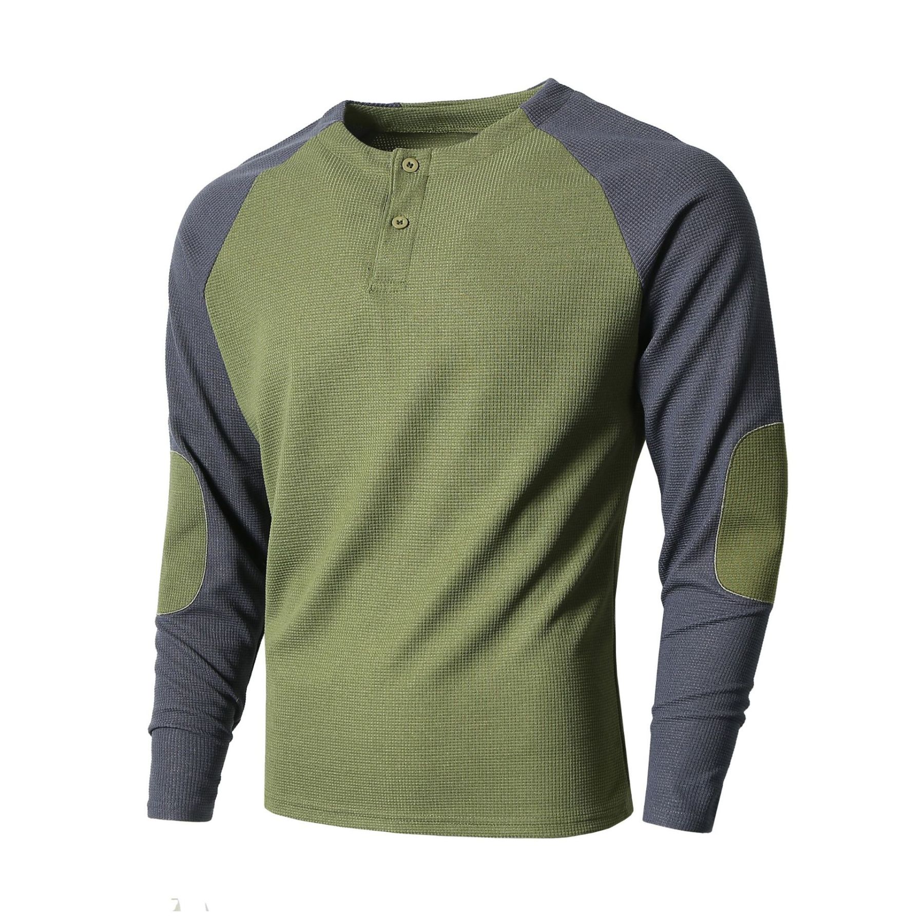 Casual Waffle Colour Block Men's Sweatshirt