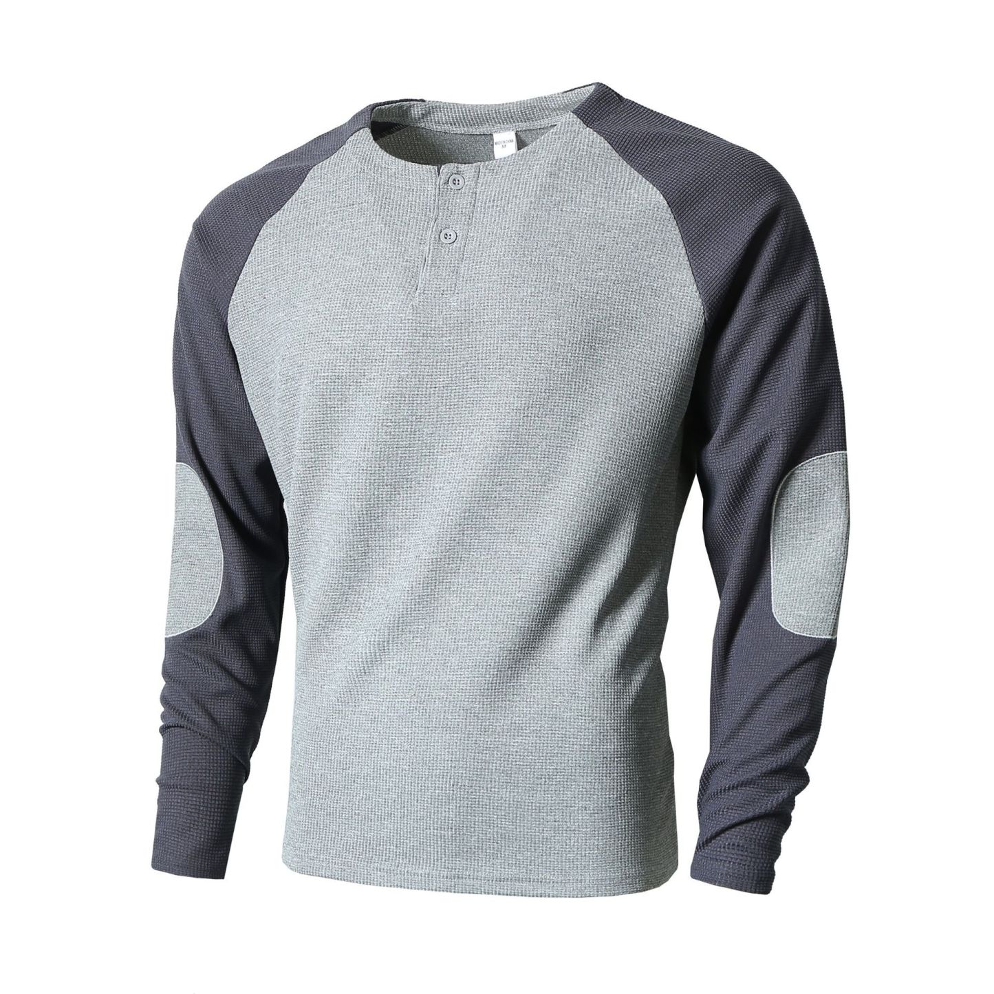Casual Waffle Colour Block Men's Sweatshirt
