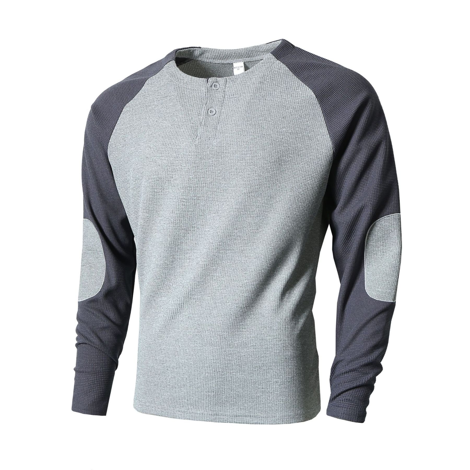 Casual Waffle Colour Block Men's Sweatshirt