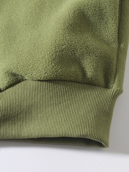 Stand-up Long Sleeve Crew Neck Men's Sweatshirt