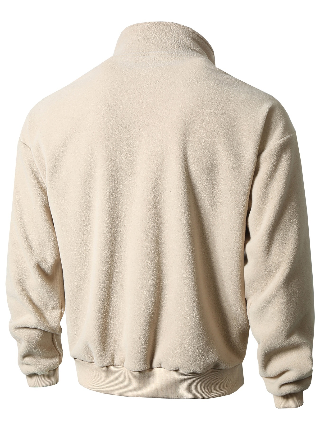 Stand-up Long Sleeve Crew Neck Men's Sweatshirt