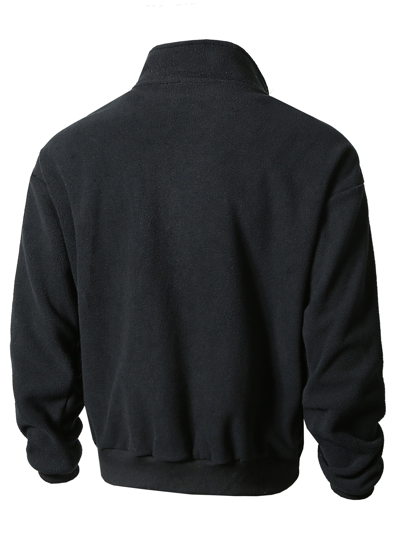 Stand-up Long Sleeve Crew Neck Men's Sweatshirt