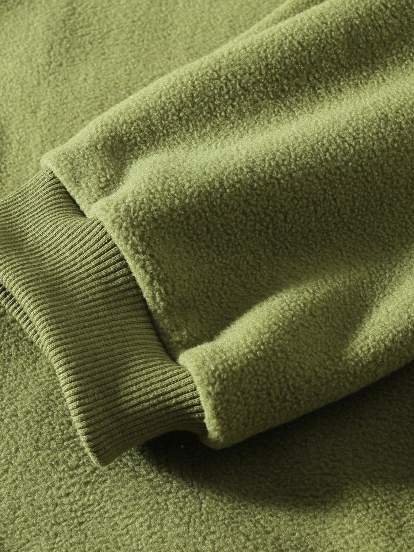 Stand-up Long Sleeve Crew Neck Men's Sweatshirt