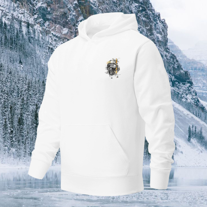 Skiing Winter Sport Printed Men's Hoodie