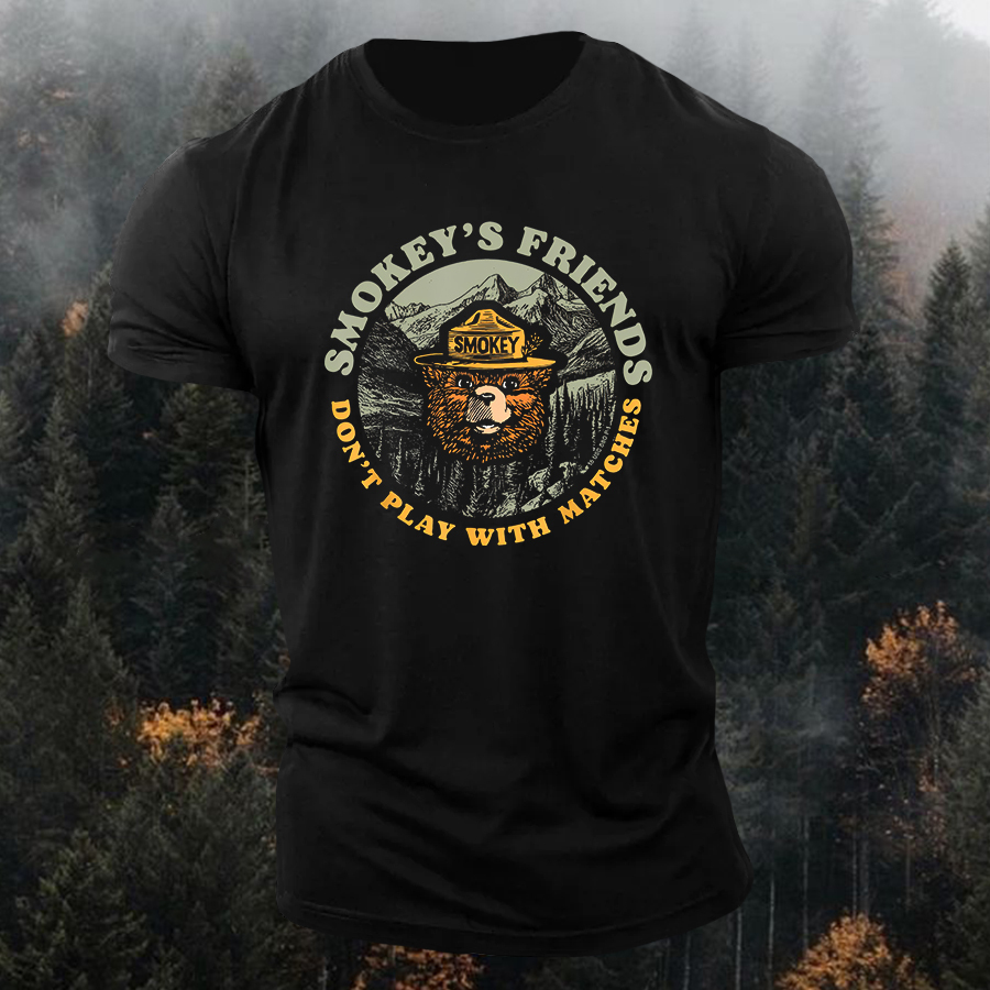 Smokey's Friends Dont't Play With Matches T-shirt
