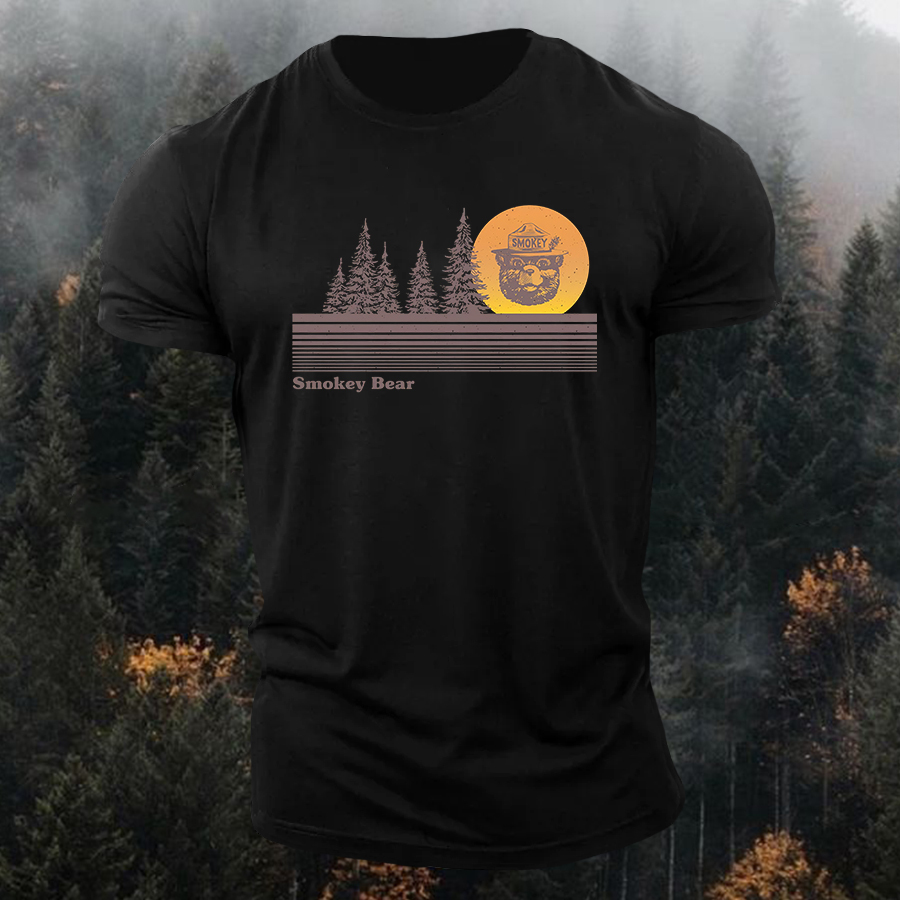 Smokey Bear Printed Men's T-shirt