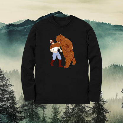 Bear Punching Long Sleeves T-shirt