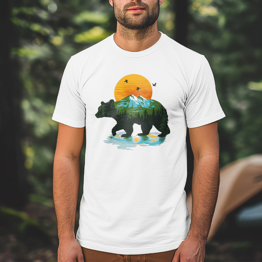 Bear Mountain Printed Men's T-shirt