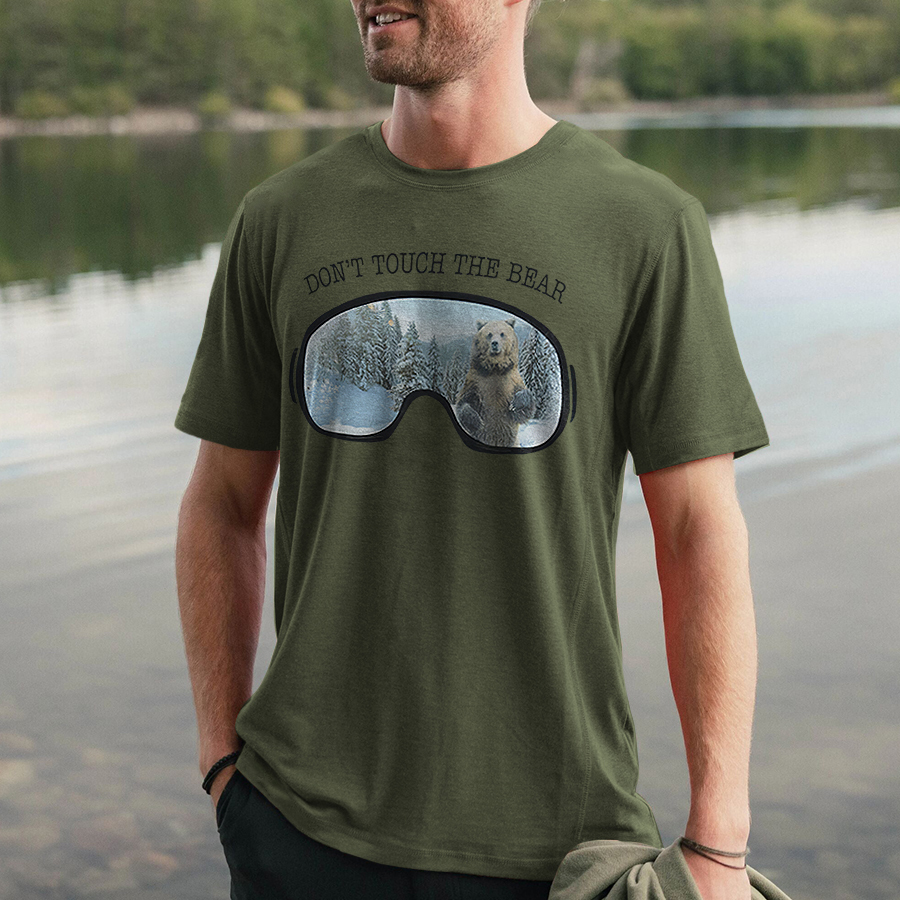 Don't Touch The Bear Printed Men's T-shirt