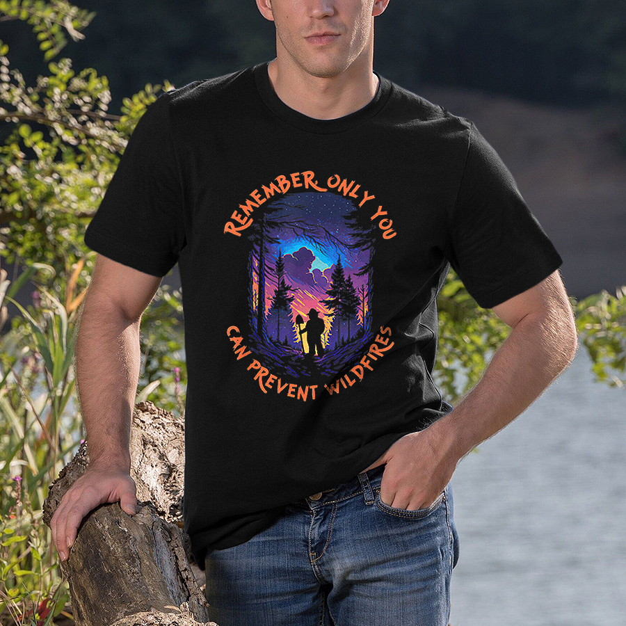 Prevent Only You Can Prevent Wildfires Printed Men's T-shirt