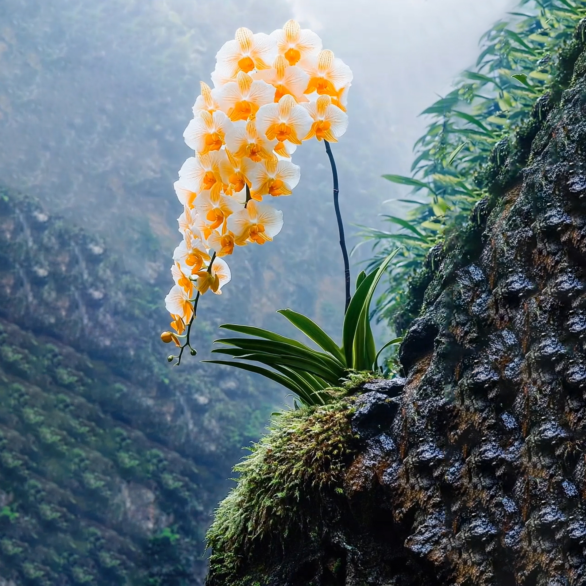 Alpine Yellow Butterfly Orchid Rare Plant Seeds🌼