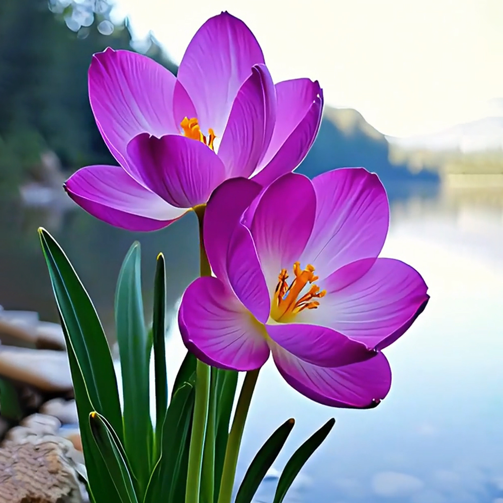 Single Purple Bowl Lotus Rare Plant Seeds🌼 