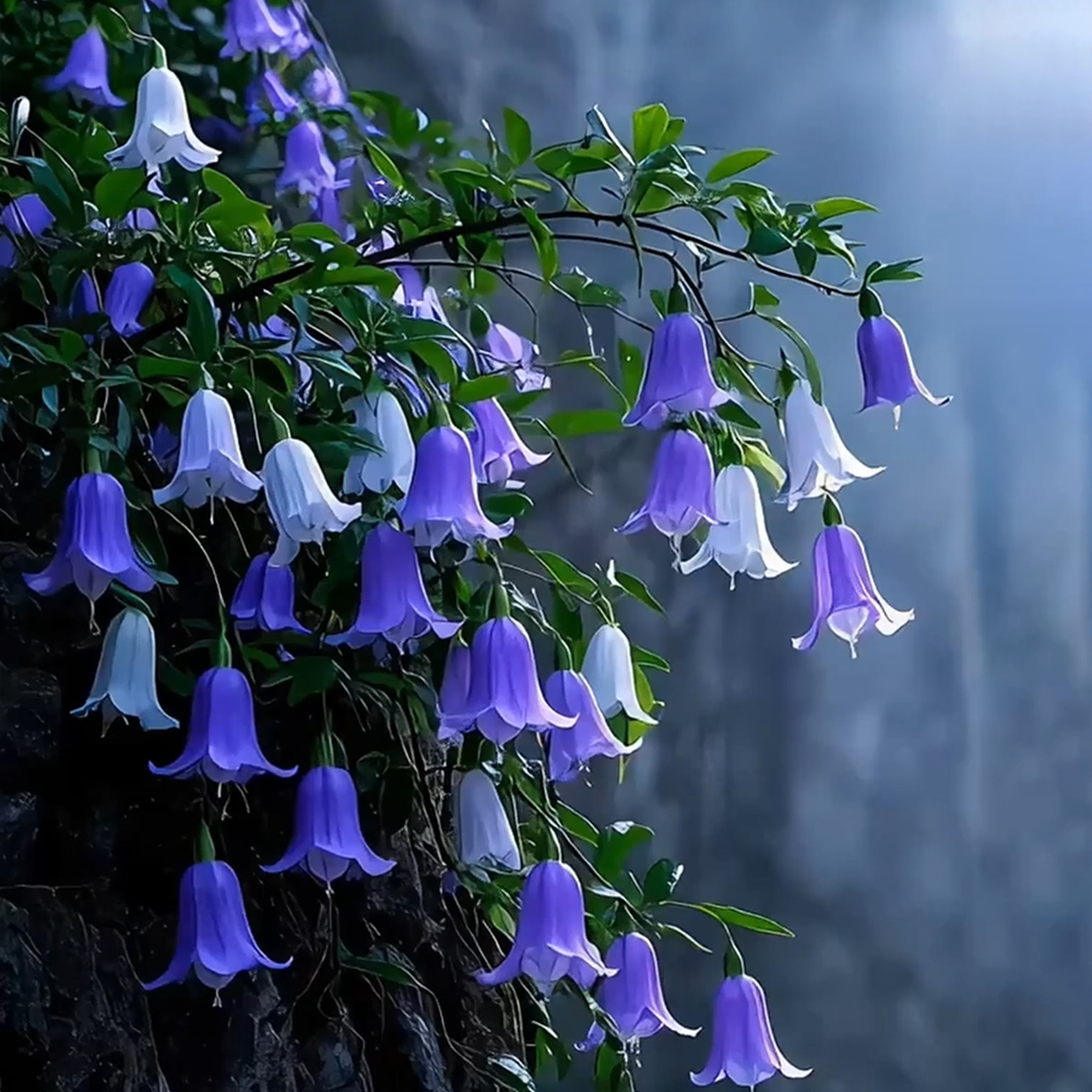 Purple Bellflowers In The Forest Plant Seeds🌼 