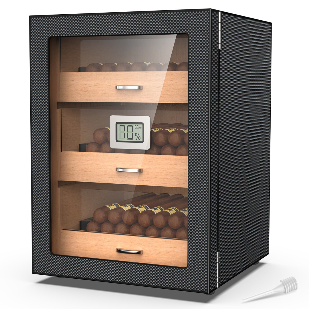 Humidor with Easy humidification System, Accurate Digital