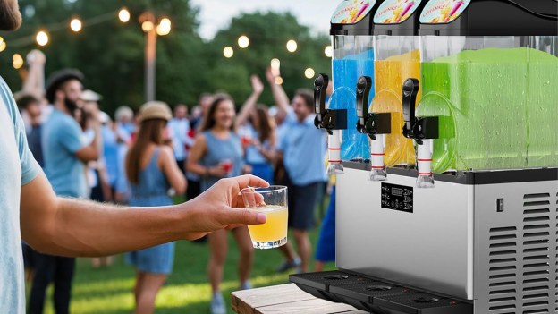 Mojgar 45L Commercial Slushy Machine | 5-45 Min Frozen Drink Maker | Margarita, Daiquiri, Juice & More