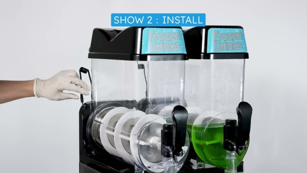 Mojgar 24L Dual-Tank Slushy Machine | 5-45 Min Fast Cooling, Commercial Frozen Drink Maker