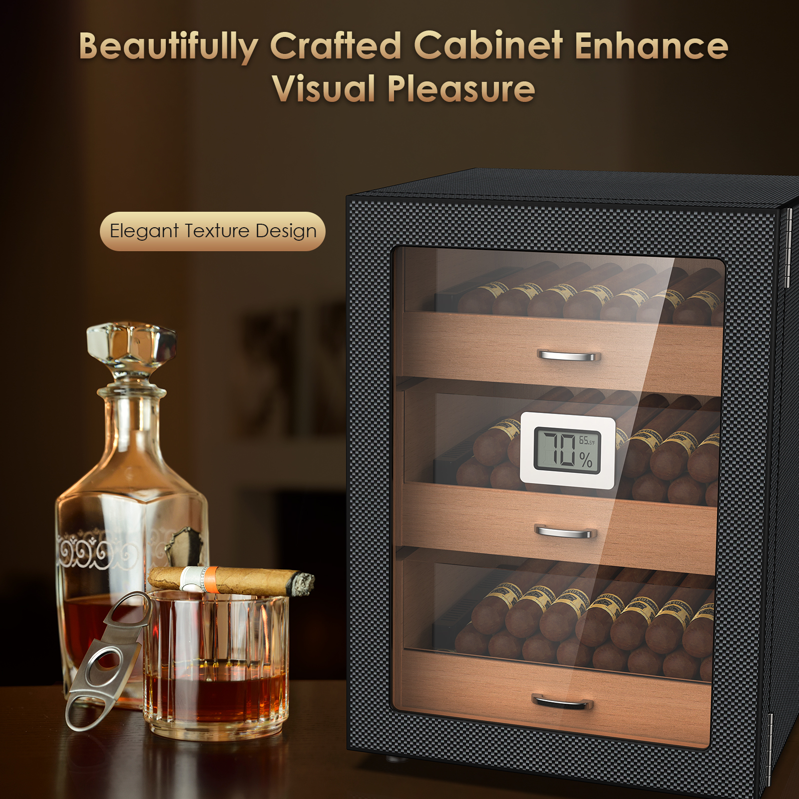 Cigar Humidor Cabinet 100-150 Counts