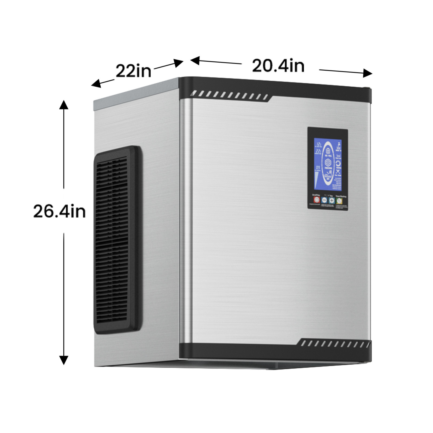  Mojgar Commercial Ice Maker – 680 LBS/Day | High-Efficiency Industrial Ice Machine (Main Unit Only)