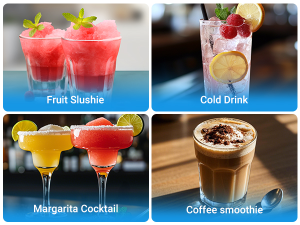 Mojgar Commercial Slushy Machine – Ideal for making margaritas, coffee smoothies, fruit slushies, and cold drinks. Perfect for bars, parties, and events to serve refreshing beverages.
