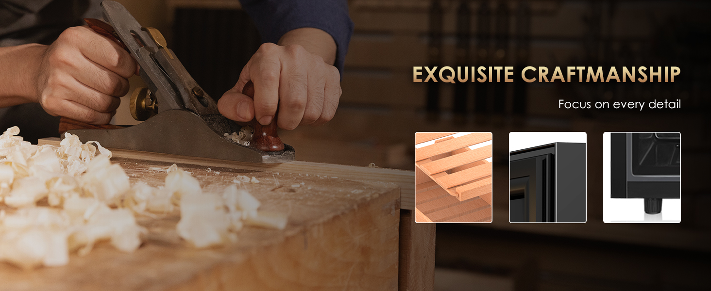  Mojgar humidor showcases fine craftsmanship with attention to detail, including quality wood shelving, precise corners, and sturdy base for optimal cigar storage and preservation.