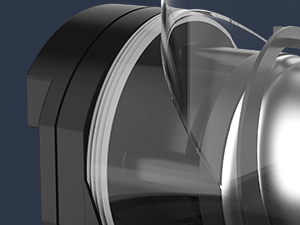 Close-up of the Mojgar slush machine’s dispensing valve, featuring a secure, anti-leak design for smooth pouring and easy serving of slush and frozen drinks. Ideal for maintaining drink quality and cleanliness.