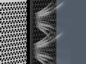 Mojgar Slushie Machine features efficient 3-sided air ventilation for optimal cooling and airflow, ensuring smooth operation and quick production of frozen drinks. Perfect for home or commercial use.