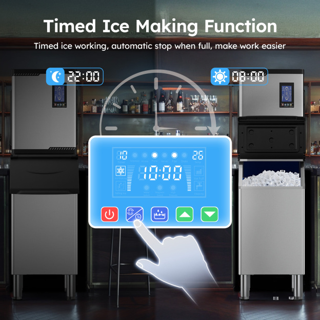  Mojgar Commercial Ice Maker – 680 LBS/Day | High-Efficiency Industrial Ice Machine (Main Unit Only)