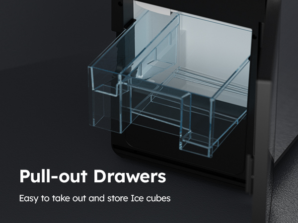 {"default":"Mojgar clear ice cube maker with pull-out drawers for easy removal and storage of ice cubes, crystal-clear, slow-melting ice for whiskey, cocktails, and home bar."}
