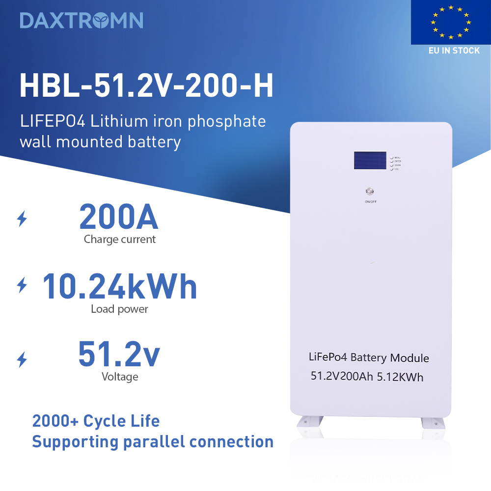 DAXTROMN 51.2V 48V LIFEPO4 BATTERRY 200AH BUILT-IN BMS LITHIUM LON BATTERIES 