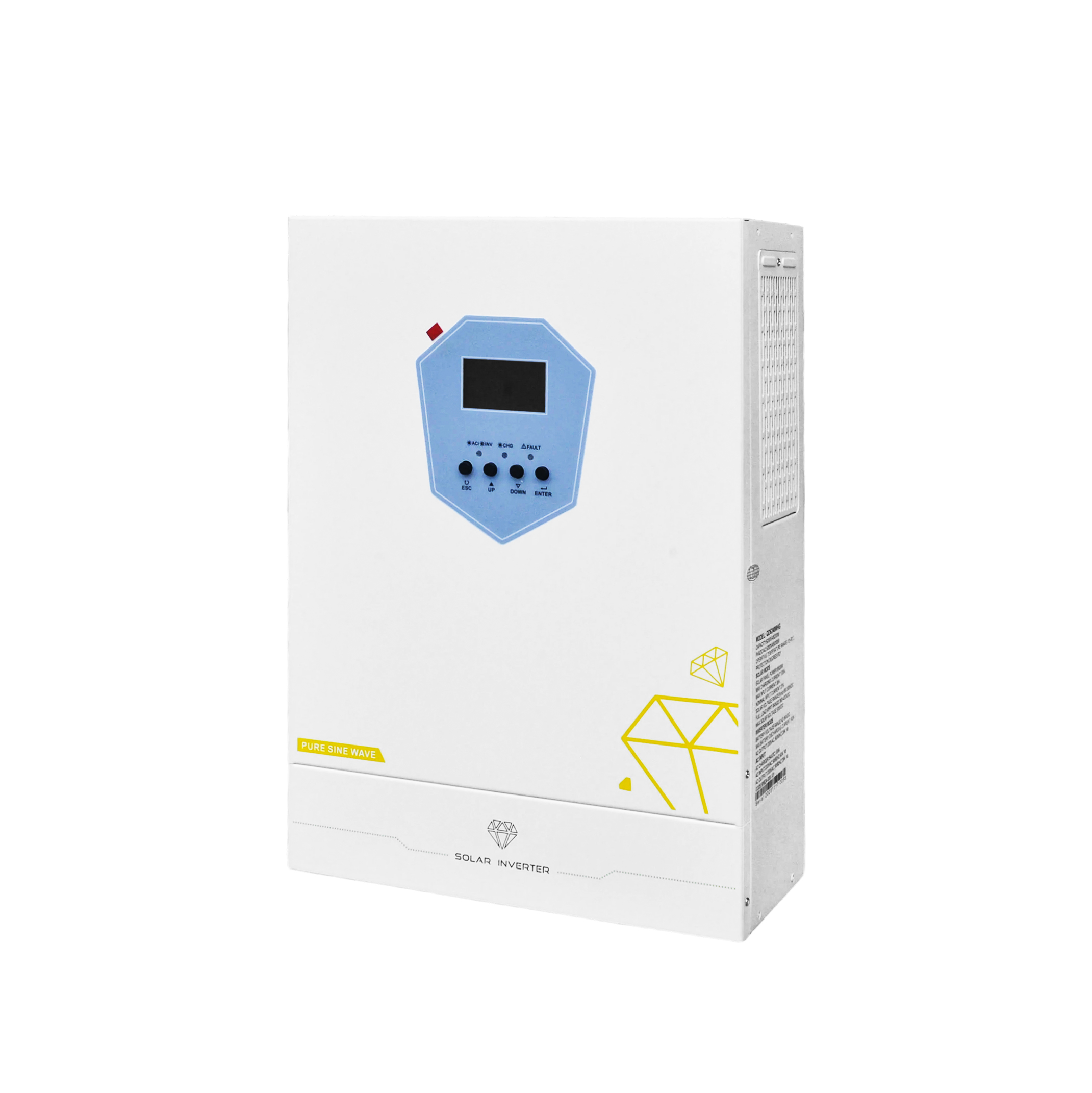  Time Setting Charing BMS Daxtromn power 6.2KW solar inverter 24VDC 48vDC hybrid mppt 6200W pure sine wave hybrid charge controller 120A off grid On Grid
