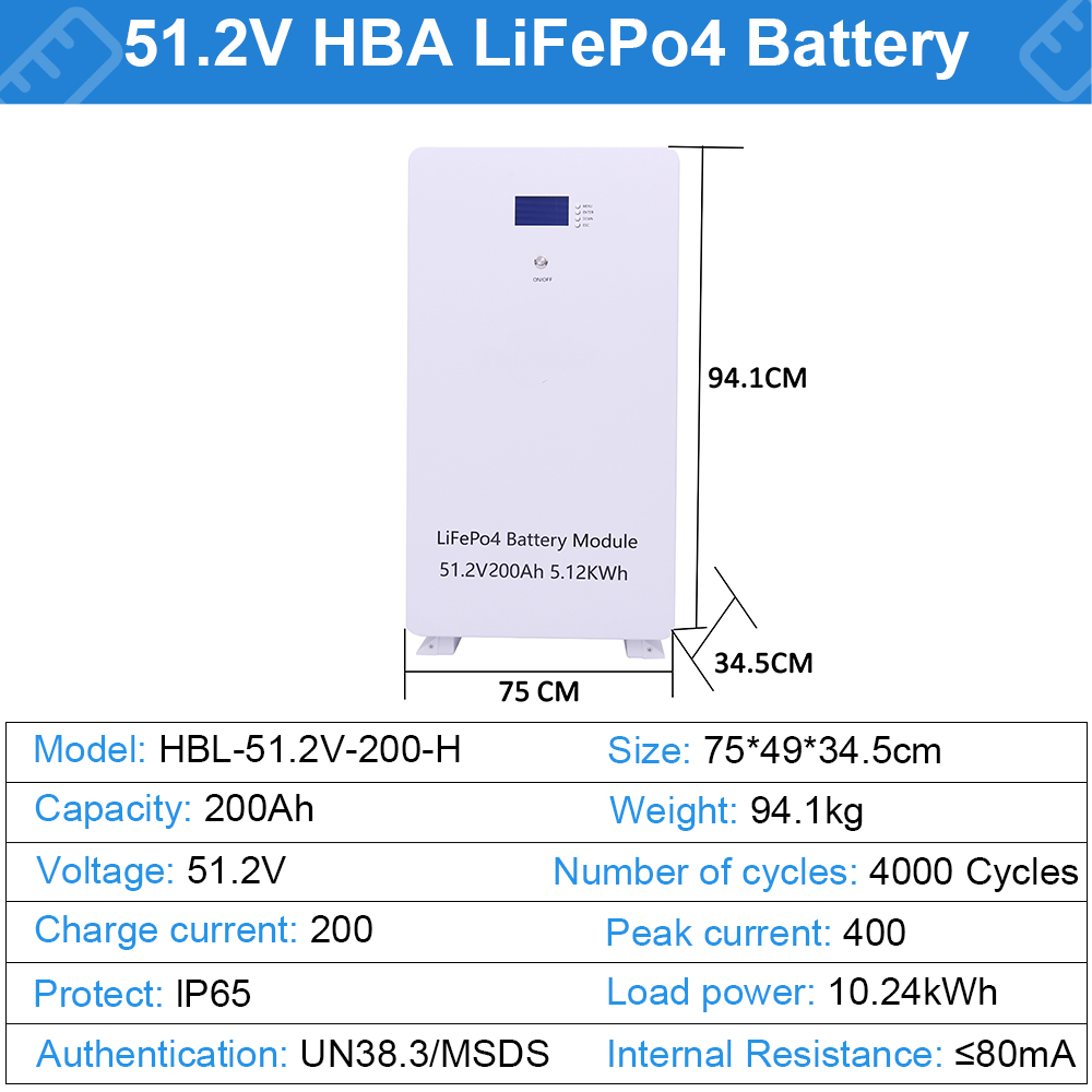 DAXTROMN 51.2V 48V LIFEPO4 BATTERRY 200AH BUILT-IN BMS LITHIUM LON BATTERIES 
