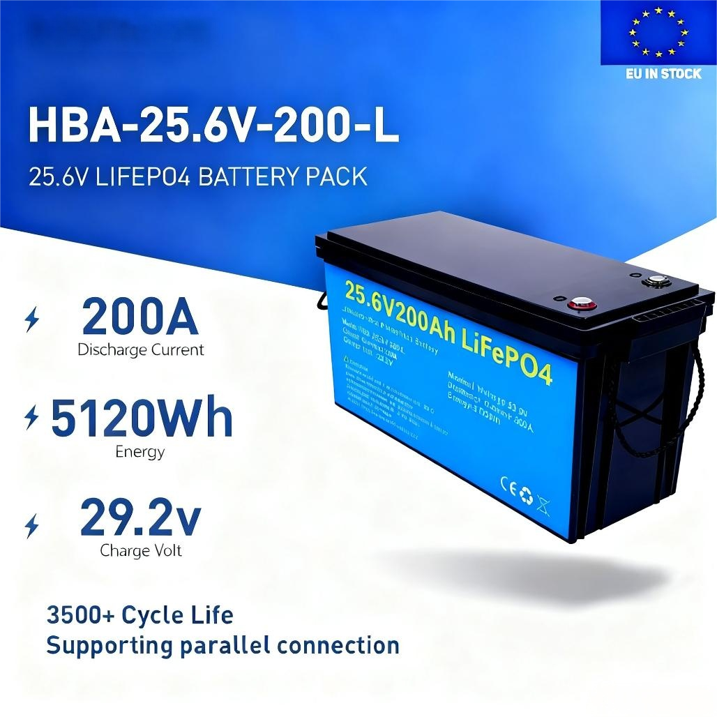 DAXTROMN 25.6V（24V） 200AH Lifepo4 Batterry Lithium Batteries 3500 Times Cycles  EU Tax Free