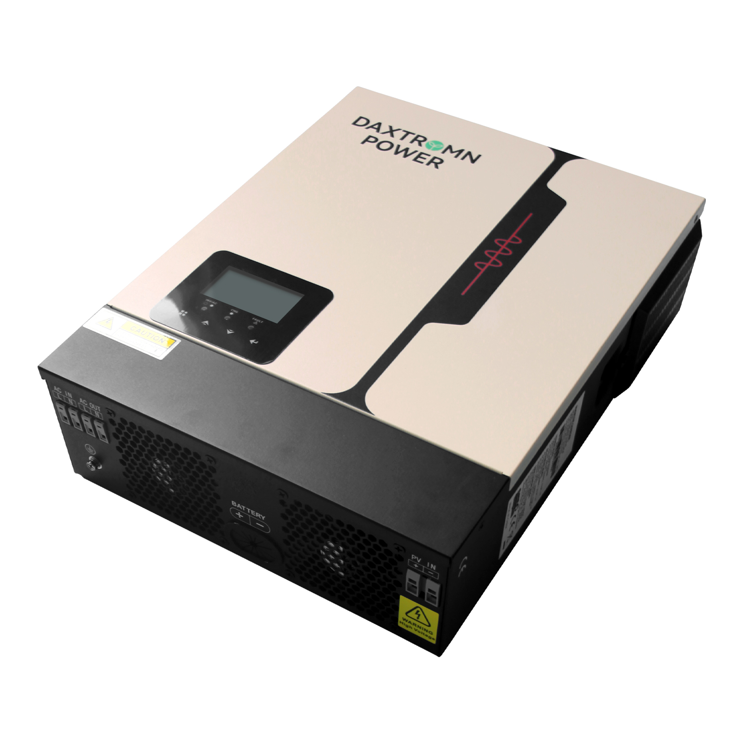 Upgraded Daxtromn power 3000W 3KW 3.2kva Solar Inverter Built-in 80A MPPT solar charger 24VDC battery 230VAC 50/60Hz hybrid system Solar Inverter PV input 60-400VDCVDC Pure Sine Wave