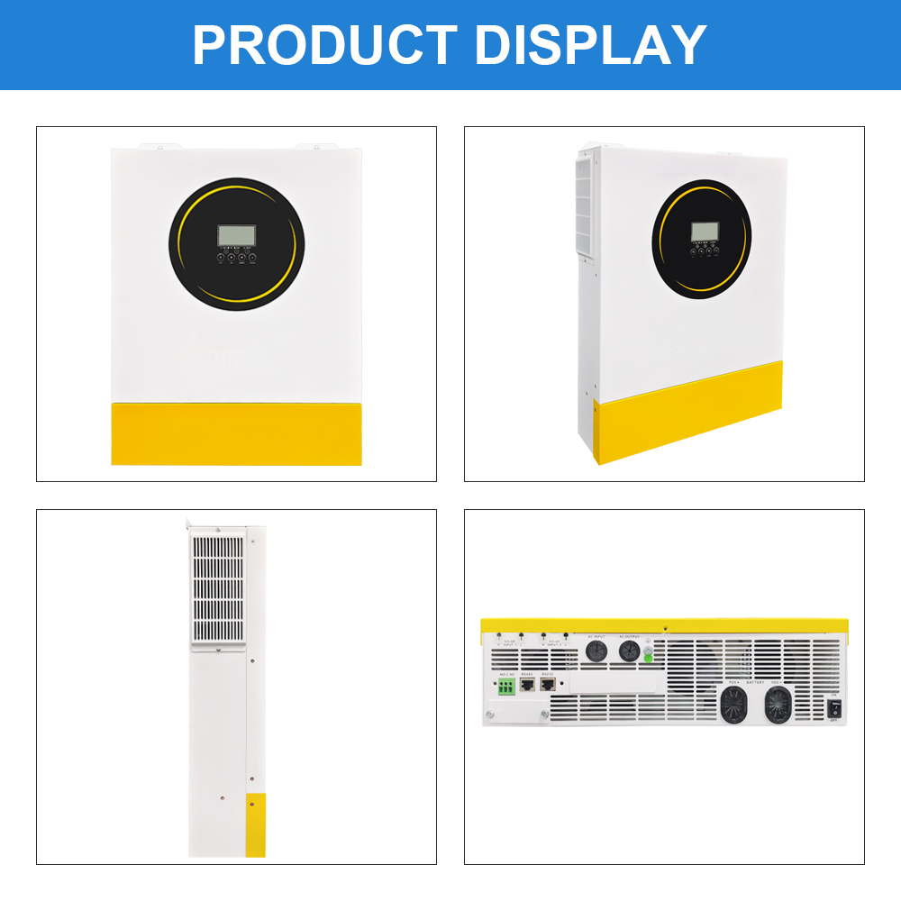 DAXTROMN 11KW Hybrid Inverter 2MPPT 160A On-Grid/Off-Grid DC 48V Charger